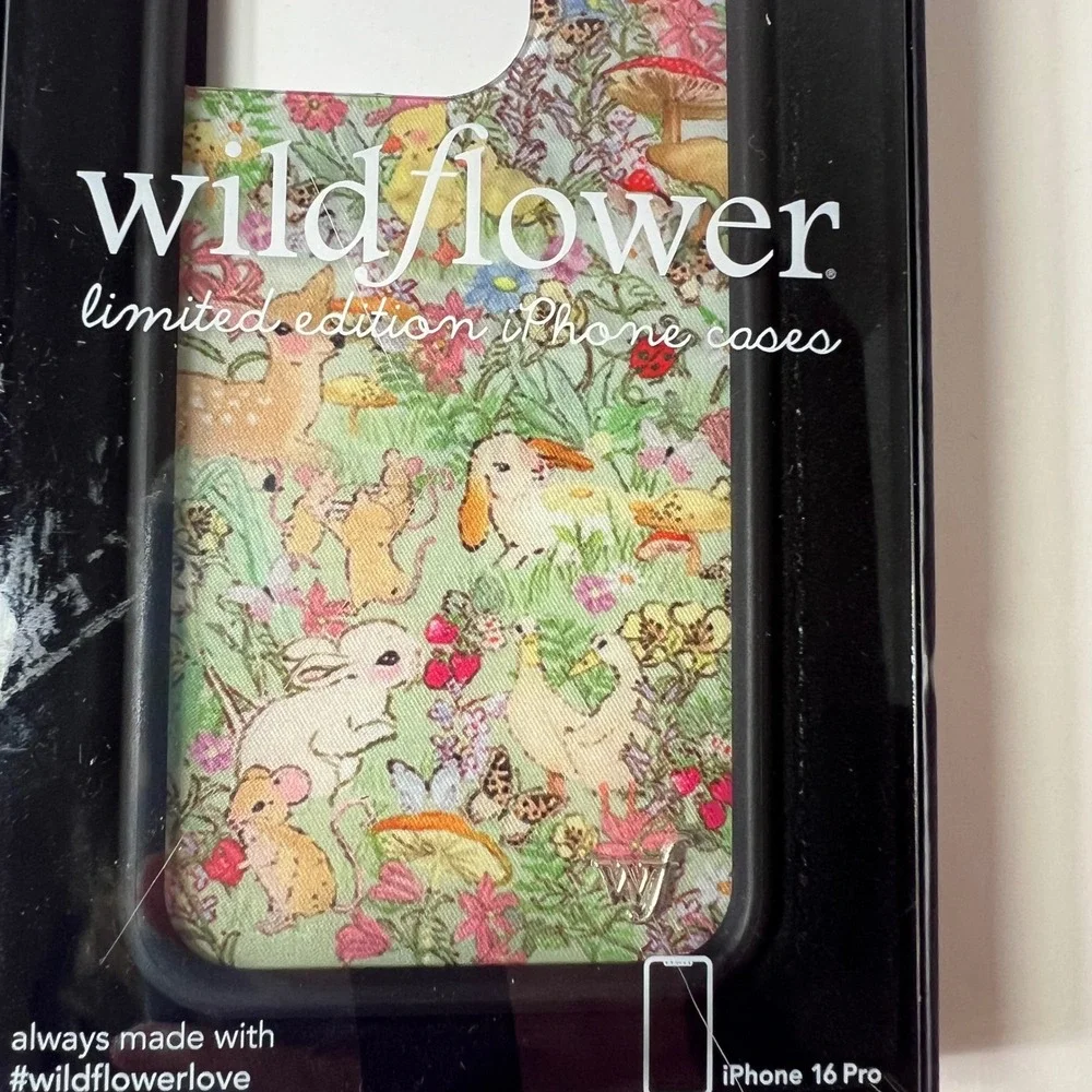 Wildflower iPhone 16 Pro Case Taylor Giavasis Baby Animals NIB Ltd Ed